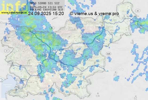 Radarska karta padavin