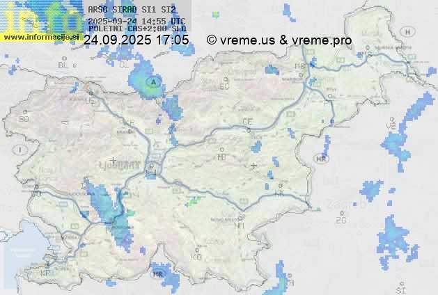 Radarska karta padavin
