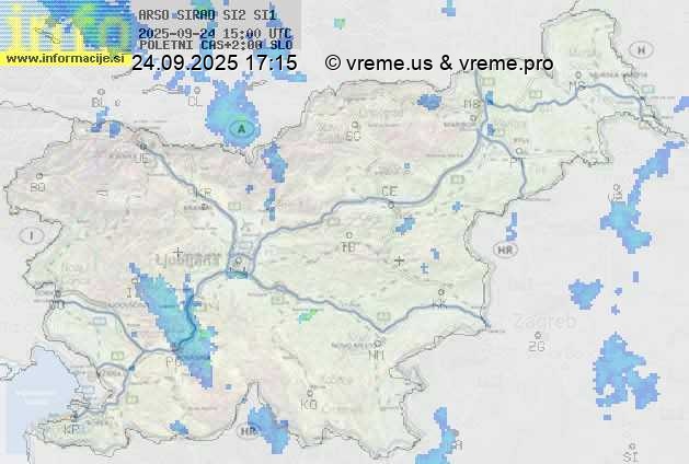 Radarska karta padavin