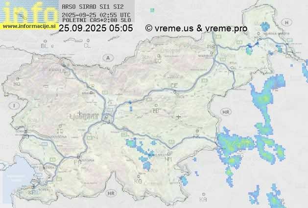 Radarska karta padavin