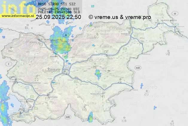 Radarska karta padavin