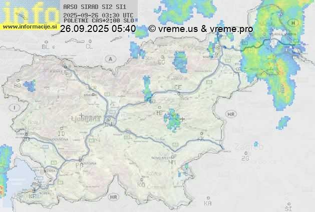 Radarska karta padavin