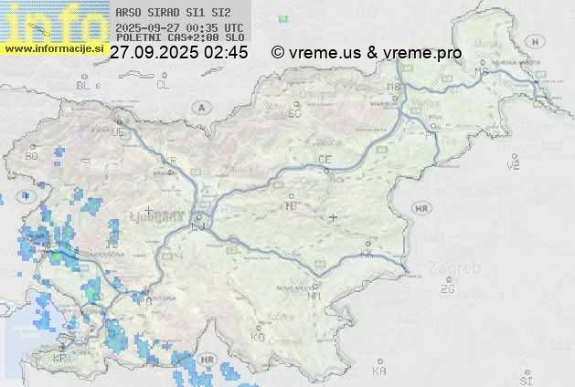 Radarska karta padavin