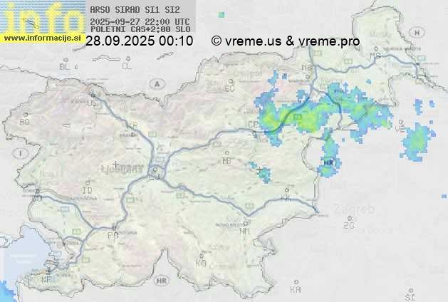 Radarska karta padavin
