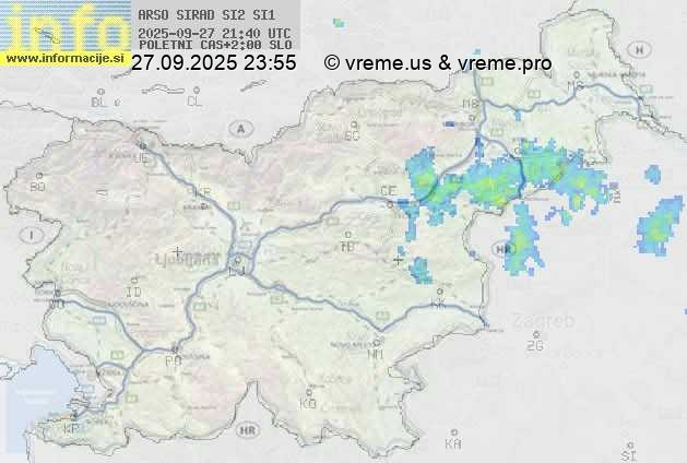 Radarska karta padavin