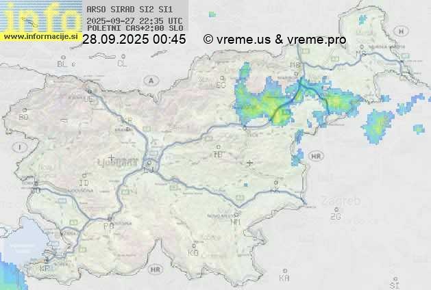 Radarska karta padavin