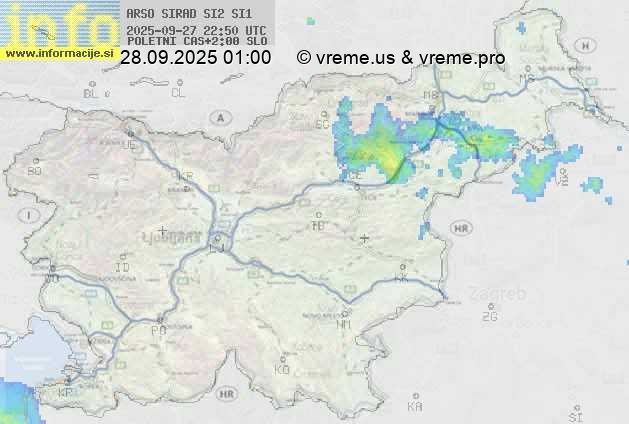 Radarska karta padavin