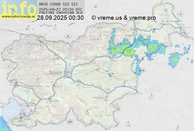 Radarska karta padavin