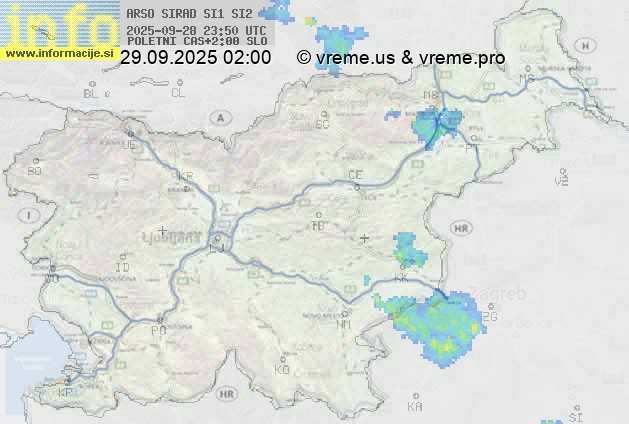Radarska karta padavin