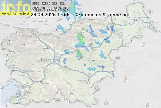 Radarska karta padavin