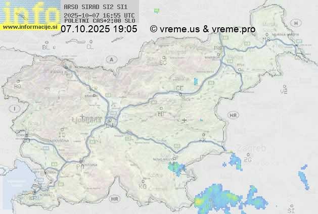 Radarska karta padavin