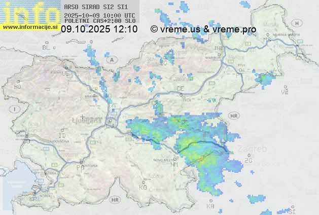 Radarska karta padavin