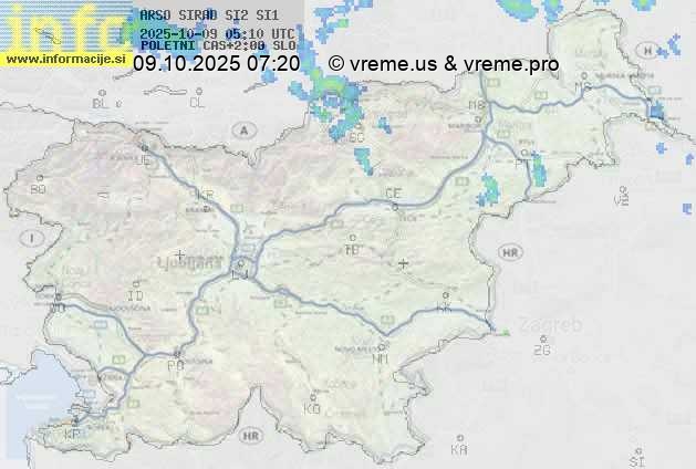 Radarska karta padavin