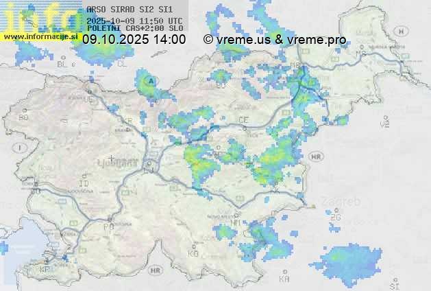 Radarska karta padavin