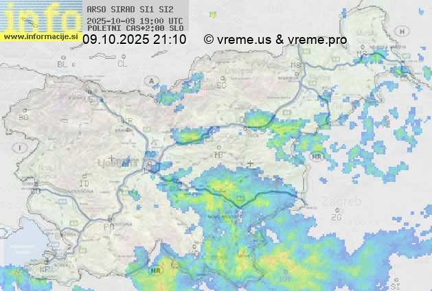 Radarska karta padavin