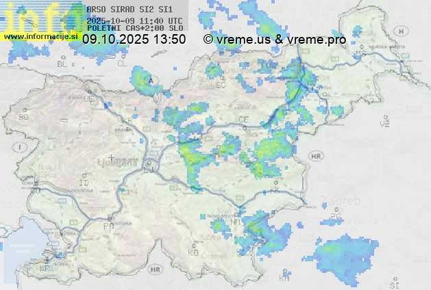 Radarska karta padavin