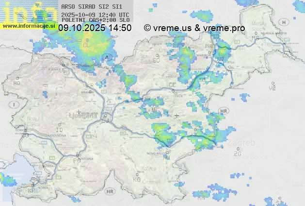 Radarska karta padavin
