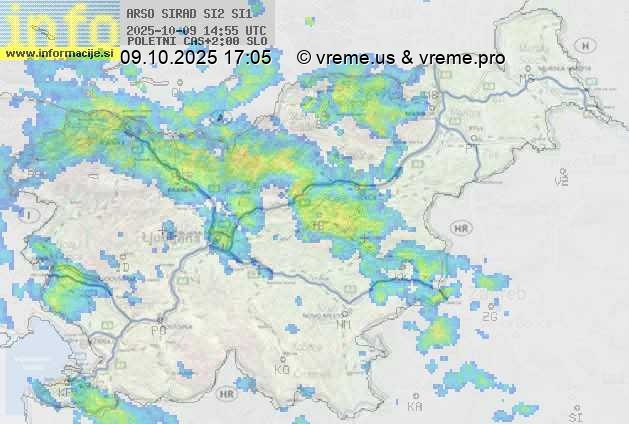 Radarska karta padavin