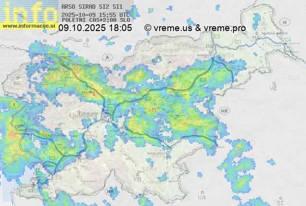 Radarska karta padavin