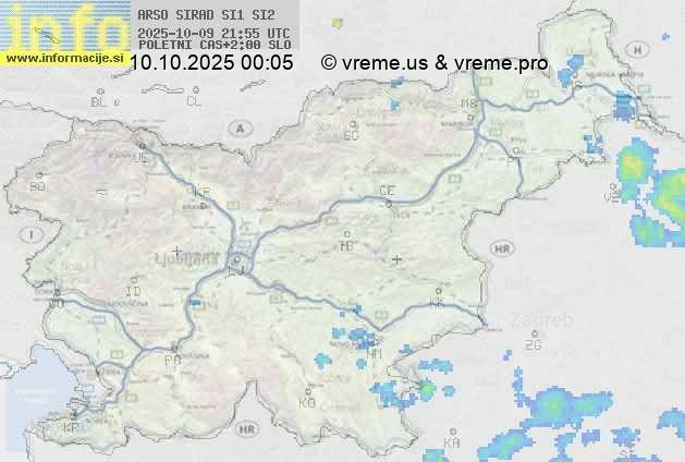 Radarska karta padavin