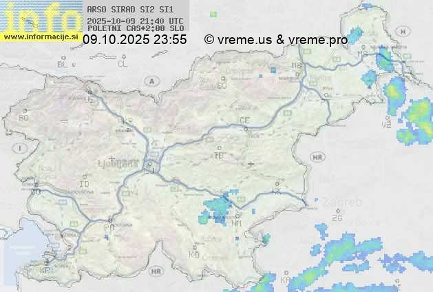 Radarska karta padavin
