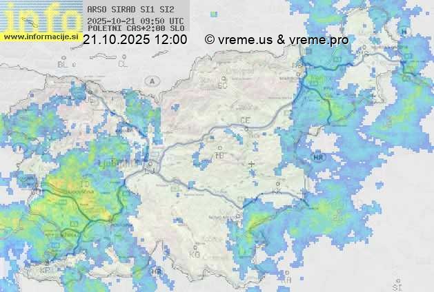 Radarska karta padavin