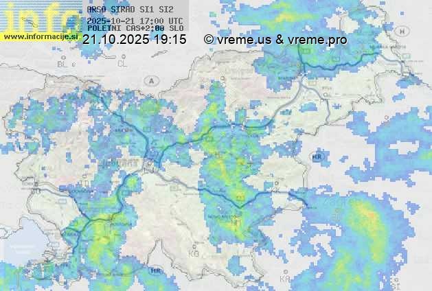 Radarska karta padavin