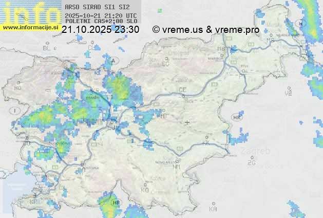 Radarska karta padavin