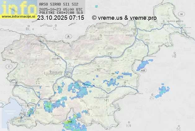 Radarska karta padavin