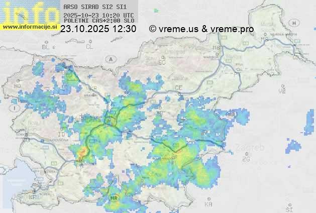 Radarska karta padavin