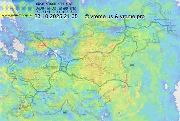 Radarska karta padavin