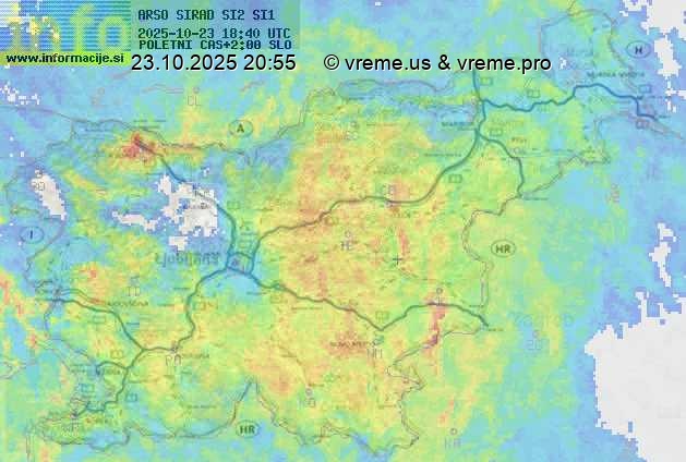 Radarska karta padavin