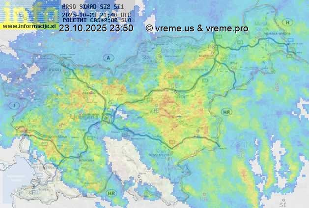 Radarska karta padavin