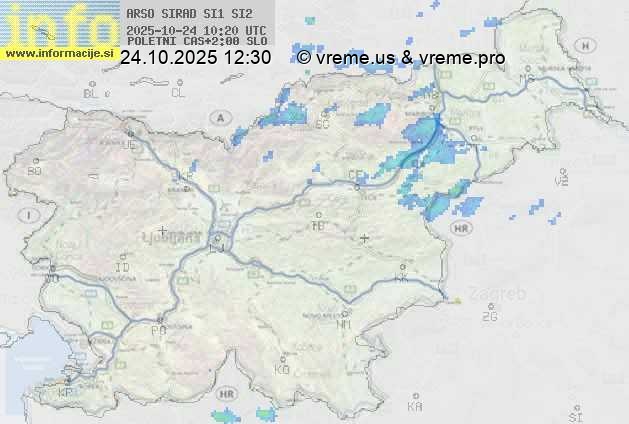 Radarska karta padavin