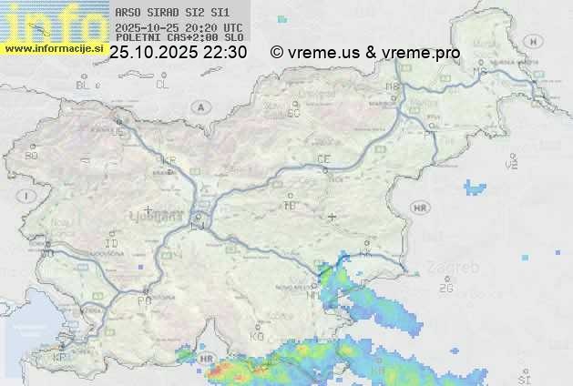 Radarska karta padavin