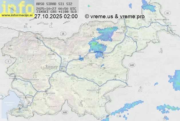 Radarska karta padavin