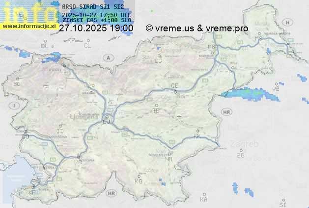 Radarska karta padavin