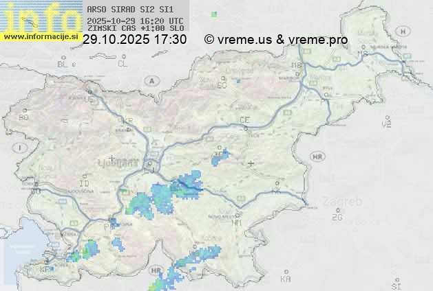 Radarska karta padavin