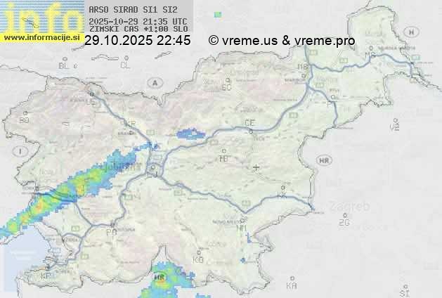 Radarska karta padavin