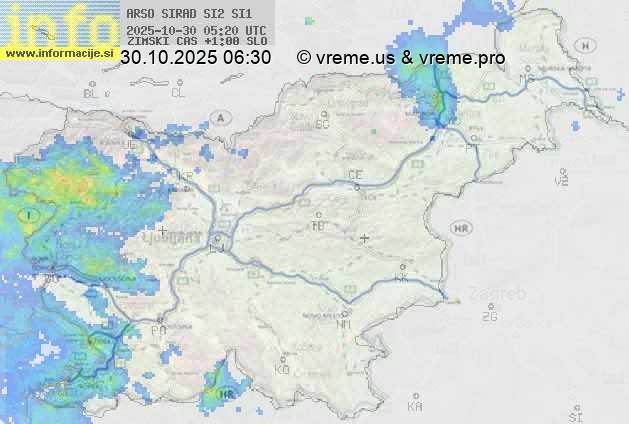 Radarska karta padavin