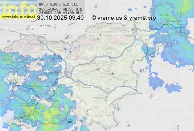 Radarska karta padavin
