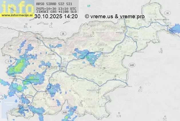 Radarska karta padavin
