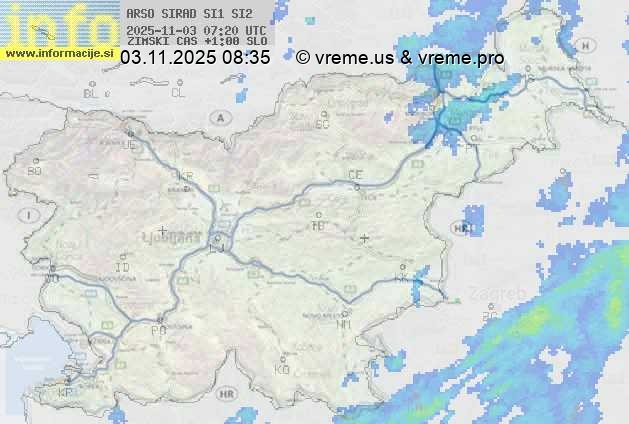 Radarska karta padavin