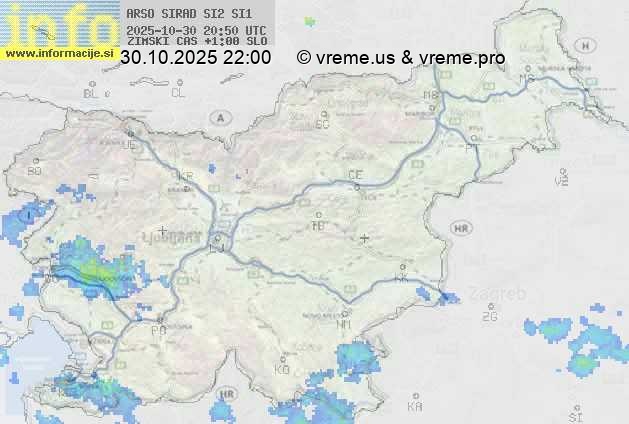 Radarska karta padavin