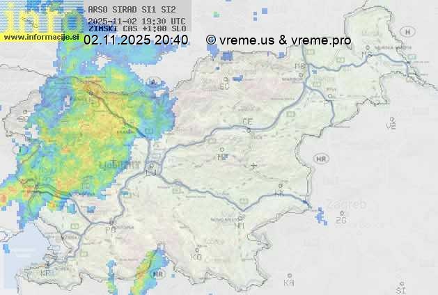 Radarska karta padavin