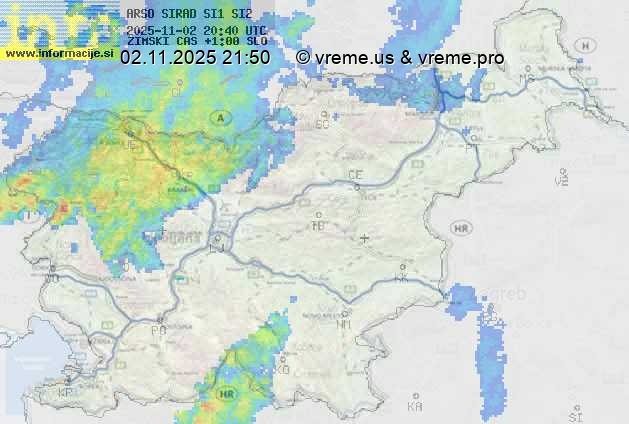 Radarska karta padavin