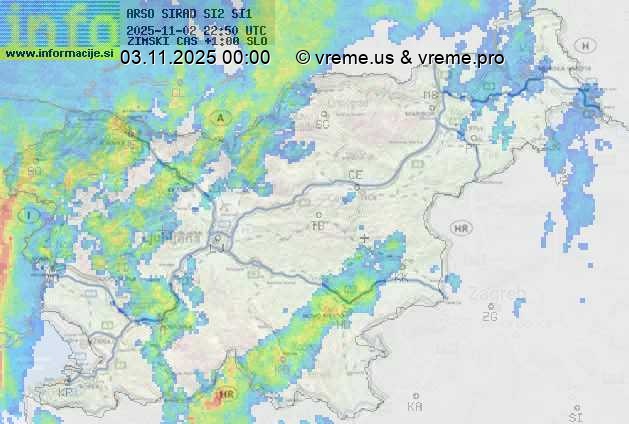 Radarska karta padavin