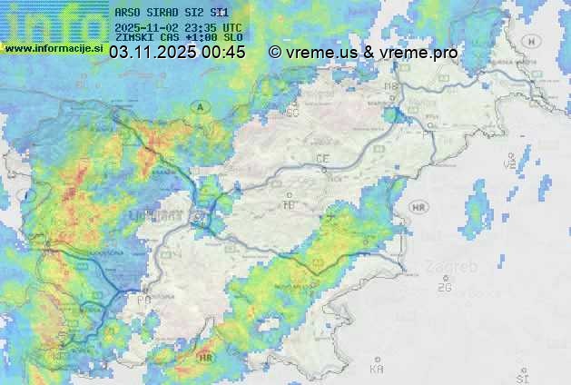 Radarska karta padavin