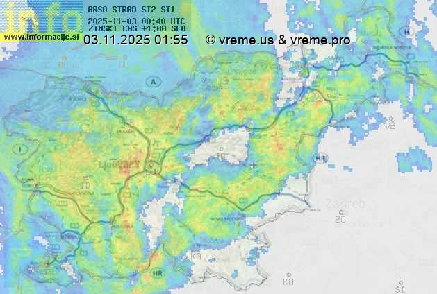 Radarska karta padavin