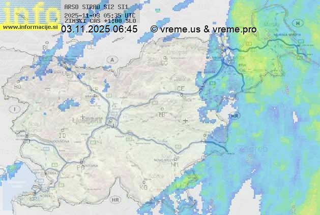 Radarska karta padavin